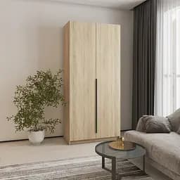 Шкаф 2-дверный MebelStar Оскар ДСП BG, стандарт 100x52x220 см Дуб сонома (MBS-4487)