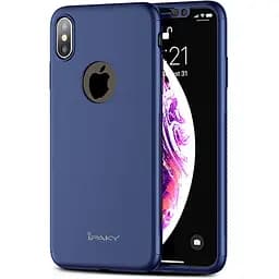 Чохол-накладка iPaky 360° PC Full Protection PC Case Apple iPhone X/XS Blue