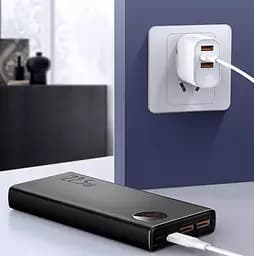 Зовнішній акумулятор Baseus Adaman Metal 20000 mAh 22.5 W (PPAD000101) - мініатюра 3