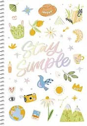 Тетрадь для записей Student А5, в клеточку, спираль, 80 л., Stay simple (A5-SC-080-6094K)