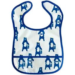 Дитячий слинявчик клейончатий MGZ-0601(Blue) на липучці