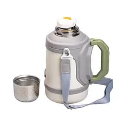 Термос для туризму Vacuum Cup 1,5 л з фліп кришкою та складаними ручками, сірий Yiwu HP-14-21W - мініатюра 23