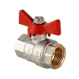Кран шаровой полнопроходный Valves 0004 вода 3/4" ВВ PN30 30412