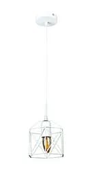 Світильник підвісний Levistella 756PR101F-1 WH, E27, 60W, білий метал, стиль лофт