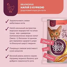 Напій для котів Delickcious з куркою 140 г - мініатюра 3