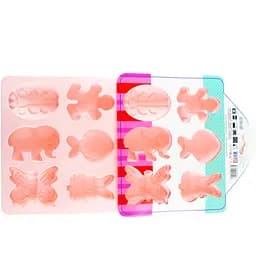 Форма силіконова Mys Silicone Звірі 12 відділів 19.5х34х4 см в асортименті (45098) - мініатюра 4