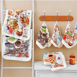 Набір серветок кухонних Love You Koloco, мікрофібра, 48х24 см, 3 шт. (60058)