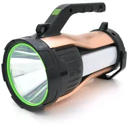 Ліхтар пошуковий Haoerliang HEL-T96, 1LED+COB T6, 10W, 3+2+2 режими, 20000mah, Black/Gold, IP40, USB кабель+Solar, 200х95х140мм, BOX