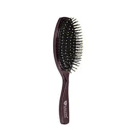 Щітка для волосся масажна пластикова коричнева Salon Professional N-6-19