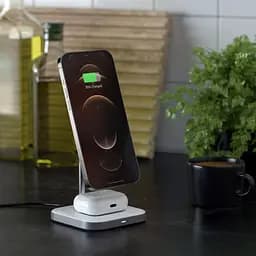 Бездротовий зарядний пристрій Satechi Magnetic Wireless Charging Stand Aluminum 2 in 1 Space Gray (ST-WMCS2M) - мініатюра 6