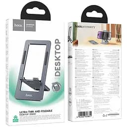 Підставка для телефону Hoco HD11 Volar metal folding Metal grey - мініатюра 4
