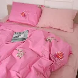 Комплект постільної білизни MirSon Сатин 22-1362 Vergil 220х240 см рожевий (2200009385568)