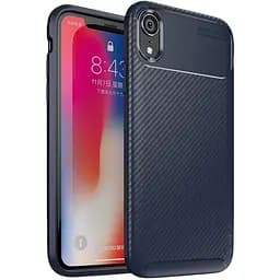 Чехол-накладка iPaky Carbon Fiber Series/Soft TPU Case Apple iPhone XR Blue