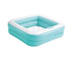 Басейн надувний квадратний, м'яке дно, 57100NP Intex (6941057451008) Блакитний