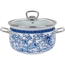 Кастрюля эмалированная Idea Home Tracery 2.1 л 16 см (6832905)