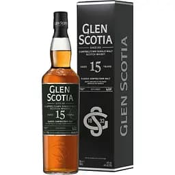 Віскі Glen Scotia 15 yo Single Malt Scotch Whisky 46% 0.7 л в подарунковій упаковці