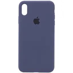 Чохол Silicone Case Full Protective (AA) для Apple iPhone XR (6.1) Темно-синій / Midnight blue