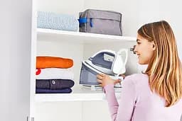 Tefal Праска-парогенератор Optimal, 2200Вт, 1200мл, паровий удар -190гр, постійна пара - 110гр, керам. підошва, біло-синій - мініатюра 7