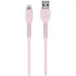 Кабель Maxlife MXUC-04 cable USB - Lightning 1.0m 3A Pink