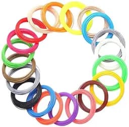 Набор PLA для 3D ручки 250 метров пластика + журнал трафаретов + светящийся пластик