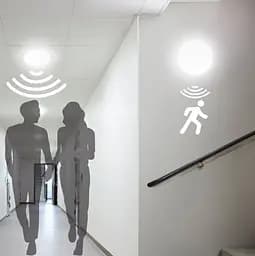 LED світильник Євросвітло CL-RS-V1 IP65 12 Вт 6400К з датчиком руху накладний овал білий  (59215) - мініатюра 4