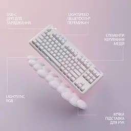 Клавіатура Logitech G715 TKL Wireless RGB GX Tactile Off-White (920-010465) - мініатюра 6