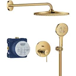 Душова система прихованого монтажу Grohe Essence з Rainshower Mono 310 25287GL0, Золотий