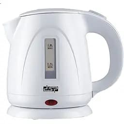 Электрочайник  DSP KK1128 дисковый пластиковый 1 л белый 1300W (KK1128_405)