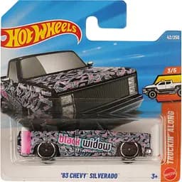 Базова машинка Hot Wheels Tracking Along 83 Chevy Silveerado чорна (5785) JJJ13-N521