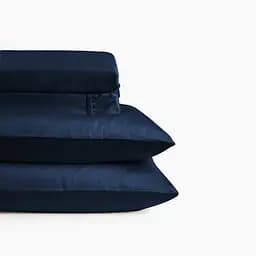 Простирадло МВМ My Home Елегія 240x260 см синє (BL-FS-21 DEEP BLUE) - мініатюра 4