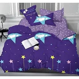 Комплект постельного белья TAG Tekstil с компаньоном 2-спальный Фиолетовый 000142323 (S366)