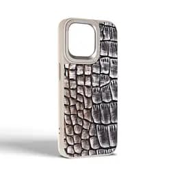 Кожаный чехол для Apple iPhone 14 Pro Max, Harder Glamorous Croco, разноцветный, термополиуретан ТПУ + экокожа с имитацией кожи крокодила, панель, защита корпуса, противоударный, микрофибра, рамка вокруг камеры, защита всего корпуса, (ARM76774) - мініатюра 2