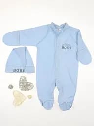 Комбінезон для малюків Mini Bos інтерлок блакитний зріст 56 см Lari