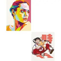 Набір картин за номерами 2 в 1 Art Craft Анджеліна Джолі 40х50 (10296-AC) та Юний лорд 40х50 см (16070-AC)