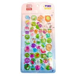 Набір 3D-наліпок Тікі котики в саду Tiki Wiki 25ESE009-10 серії Crystal