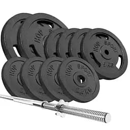 Набор Hop-Sport Strong с прямым грифом 59 кг