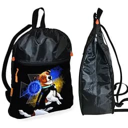 Рюкзак-мешок для обуви,спортивной формы Пес Патрон детская сумка для сменки с расширителем (01355)