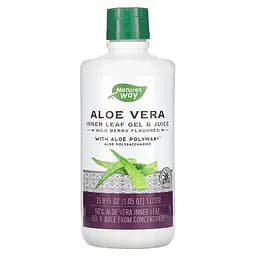 Натуральна добавка Nature's Way Aloe Vera Leaf Gel and Juice, 1 л - Лісова ягода