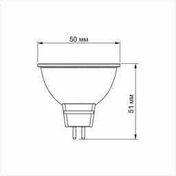Світлодіодна лампа LED Videx MR16e 8W GU5.3 4100K (VL-MR16e-08534) - мініатюра 3