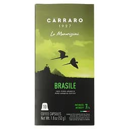 Кава в капсулах Carraro Nespresso Le Monorigini Brasile, 10 капсул