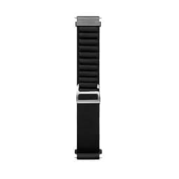Ремінець для Xiaomi Amazfit GTR 22e - чорний Watchbands NormalCloth Wave ширина кріплення 22мм нейлоновий (W22-8WB11675467) - мініатюра 2