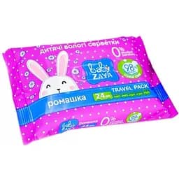 Вологі серветки Baby Zaya, ромашка, 24 шт.