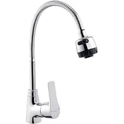 Змішувач для кухні з гнучким виливом Ibergrif Star M14357 CV028515 Хром