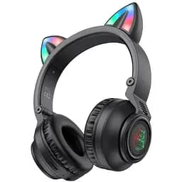 Беспроводные Bluetooth наушники Borofone BO18 Cat Ear черный