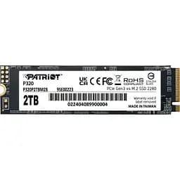 Накопитель SSD M.2 2280 2TB Patriot (P320P2TBM28)