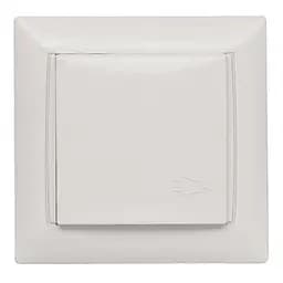 Розетка с заземлением встраиваемая закал.керамика с крышкой Primera белая 3011 LUXEL