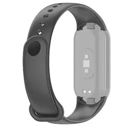 Силіконовий ремінець для фітнес браслетів Xiaomi Mi Band 8 Smart Band 9/10, Silicone, platinum gray, зі зручною застібкою, на фітнес трекер та смарт годинник, ArmorStandart (ARM86912) - мініатюра 2