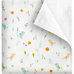 Пелюшка багаторазова Cosas непромокаюча Mint Songbirds 70х120 см (Diaper_MintSongbirds_70x120)