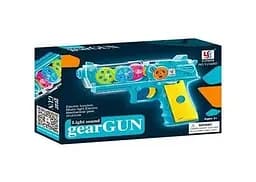 Пістолет YJ-Q 002, підсвічування, звуки, обертові шестерні, в коробці (6983798410043)