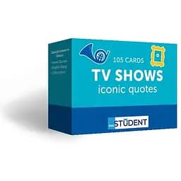 Настольная игра English Student Карточки для изучения английского языка English Student TV Shows. Iconic Quotes (укр.) (591226004)